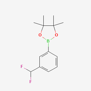 molecular formula C13H17BF2O2 B3037815 2-(3-(二氟甲基)苯基)-4,4,5,5-四甲基-1,3,2-二氧杂硼环丁烷 CAS No. 627525-89-7