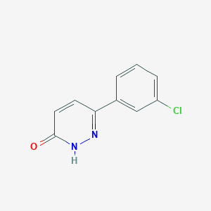 molecular formula C10H7ClN2O B3037820 6-(3-氯苯基)吡哒嗪-3(2H)-酮 CAS No. 62902-66-3
