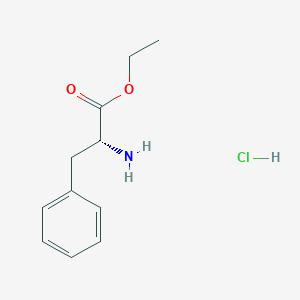 molecular formula C11H16ClNO2 B3037824 D-Phenylalanine ethyl ester hydrochloride CAS No. 63060-94-6