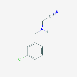 molecular formula C9H9ClN2 B3037825 2-[(3-氯苄基)氨基]乙腈 CAS No. 63086-18-0