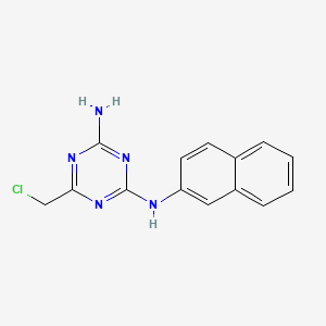 6-(chloromethyl)-2-N-naphthalen-2-yl-1,3,5-triazine-2,4-diamine