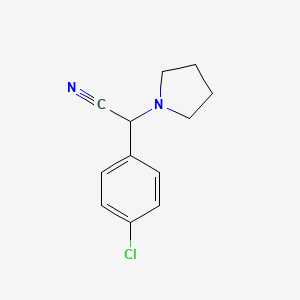 2-(4-Chlorophenyl)-2-pyrrolidin-1-yl-acetonitrile