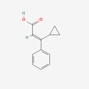 (2E)-3-cyclopropyl-3-phenylprop-2-enoic acid