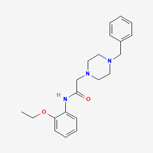 molecular formula C21H27N3O2 B3037864 2-(4-benzylpiperazin-1-yl)-N-(2-ethoxyphenyl)acetamide CAS No. 647031-45-6