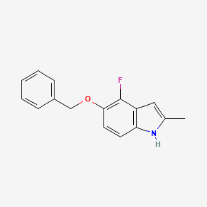 4-Fluoro-2-methyl-5-(phenylmethoxy)-1h-indole