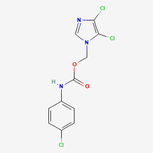 (4,5-Dichloro-1H-imidazol-1-yl)methyl N-(4-chlorophenyl)carbamate