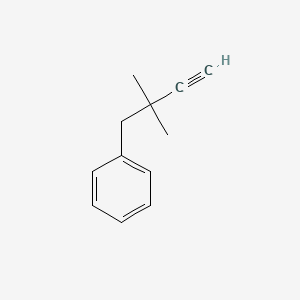 molecular formula C12H14 B3037876 (2,2-Dimethylbut-3-yn-1-yl)benzene CAS No. 65108-28-3