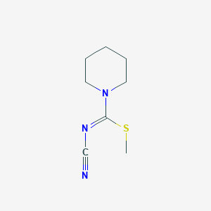 methyl N-cyanopiperidine-1-carbimidothioate