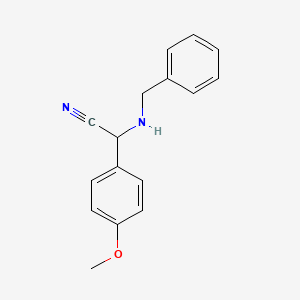 2-(Benzylamino)-2-(4-methoxyphenyl)acetonitrile