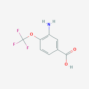 molecular formula C8H6F3NO3 B3037886 3-Amino-4-(trifluoromethoxy)benzoic acid CAS No. 656-06-4