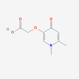 [(1,6-Dimethyl-4-oxo-1,4-dihydropyridin-3-yl)oxy]acetic acid