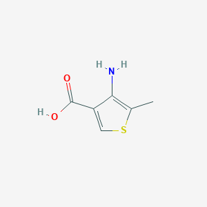 molecular formula C6H7NO2S B3037902 4-Amino-5-methylthiophene-3-carboxylic acid CAS No. 66319-09-3
