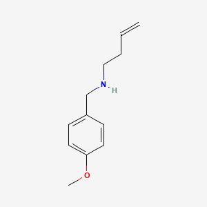 molecular formula C12H17NO B3037906 N-(4-甲氧基苄基)丁-3-烯-1-胺 CAS No. 664342-18-1