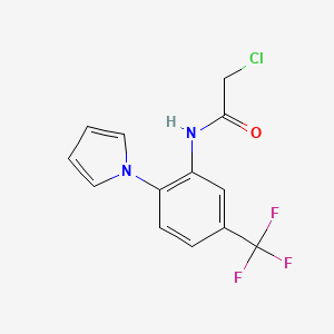2-chloro-N-[2-(1H-pyrrol-1-yl)-5-(trifluoromethyl)phenyl]acetamide