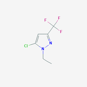 molecular formula C6H6ClF3N2 B3037912 5-Chloro-1-ethyl-3-(trifluoromethyl)-1H-pyrazole CAS No. 665026-47-1