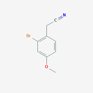 molecular formula C9H8BrNO B3037918 2-(2-溴-4-甲氧基苯基)乙腈 CAS No. 66916-98-1