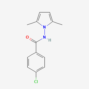 4-chloro-N-(2,5-dimethyl-1H-pyrrol-1-yl)benzenecarboxamide