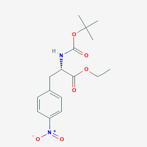 molecular formula C16H22N2O6 B3037948 (S)-ethyl 2-(tert-butoxycarbonylamino)-3-(4-nitrophenyl)propanoate CAS No. 67630-00-6