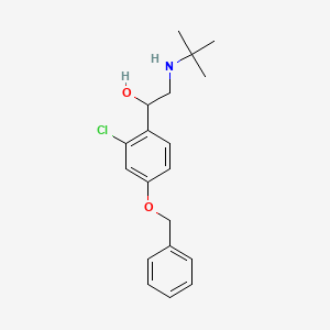 molecular formula C19H24ClNO2 B3037951 1-(4-(苄氧基)-2-氯苯基)-2-(叔丁基氨基)乙醇 CAS No. 67759-10-8