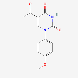 5-acetyl-1-(4-methoxyphenyl)-2,4(1H,3H)-pyrimidinedione
