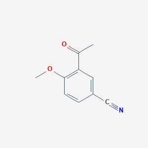 molecular formula C10H9NO2 B3037966 3-乙酰基-4-甲氧基苯甲腈 CAS No. 682320-24-7