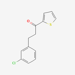 molecular formula C13H11ClOS B3037981 3-(3-Chlorophenyl)-1-(2-thienyl)-1-propanone CAS No. 685108-38-7