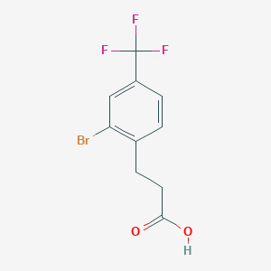 molecular formula C10H8BrF3O2 B3037987 3-(2-Bromo-4-(trifluoromethyl)phenyl)propanoic acid CAS No. 68755-36-2