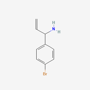 molecular formula C9H10BrN B3037990 1-(4-溴苯基)丙-2-烯-1-胺 CAS No. 688362-60-9