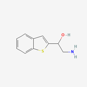 molecular formula C10H11NOS B3037991 2-Amino-1-(1-benzothiophen-2-yl)ethan-1-ol CAS No. 688763-30-6