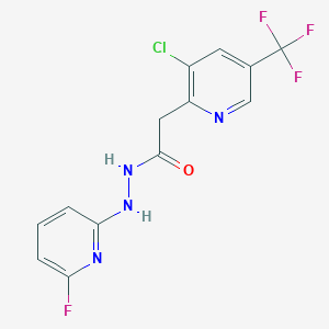 2-[3-chloro-5-(trifluoromethyl)-2-pyridinyl]-N'-(6-fluoro-2-pyridinyl)acetohydrazide