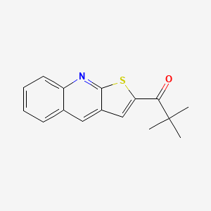 2,2-Dimethyl-1-thieno[2,3-b]quinolin-2-yl-1-propanone