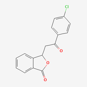 molecular formula C16H11ClO3 B3038012 3-[2-(4-chlorophenyl)-2-oxoethyl]-2-benzofuran-1(3H)-one CAS No. 69322-23-2