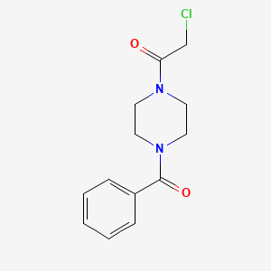 molecular formula C13H15ClN2O2 B3038013 1-Benzoyl-4-(chloroacetyl)piperazine CAS No. 69463-43-0