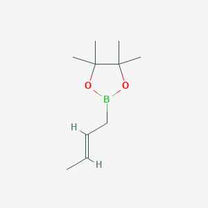 molecular formula C10H19BO2 B3038014 (E)-2-(But-2-en-1-yl)-4,4,5,5-四甲基-1,3,2-二恶杂硼环丁烷 CAS No. 69611-02-5