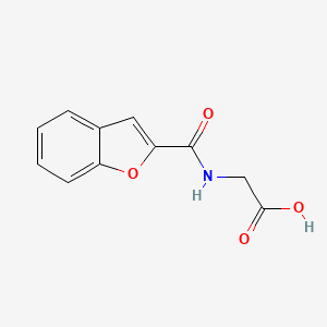 molecular formula C11H9NO4 B3038020 2-[(1-Benzofuran-2-yl)formamido]acetic acid CAS No. 69826-70-6