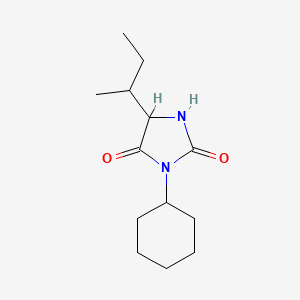 molecular formula C13H22N2O2 B3038028 5-(丁-2-基)-3-环己基咪唑烷-2,4-二酮 CAS No. 70118-25-1