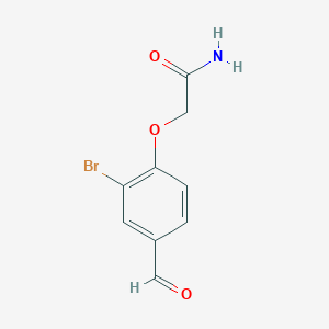 molecular formula C9H8BrNO3 B3038029 2-(2-Bromo-4-formylphenoxy)acetamide CAS No. 701246-47-1