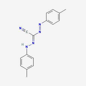 molecular formula C16H15N5 B3038031 (2E)-[(E)-(4-甲苯基)重氮基][(4-甲苯基)肼基]丙烯腈 CAS No. 7014-14-4