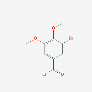 molecular formula C9H8BrClO3 B3038034 3-Bromo-4,5-dimethoxybenzoyl chloride CAS No. 70574-46-8