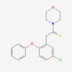molecular formula C18H18ClNO2S B3038042 2-(5-氯-2-苯氧基苯基)-1-吗啉乙硫酮 CAS No. 70958-19-9