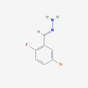 molecular formula C7H6BrFN2 B3038043 (5-Bromo-2-fluorobenzylidene)hydrazine CAS No. 710292-26-5