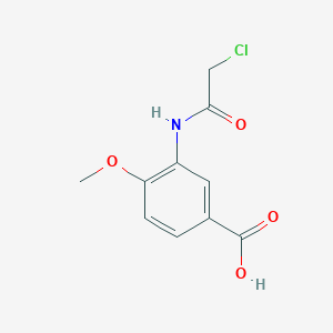 molecular formula C10H10ClNO4 B3038048 3-[(Chloroacetyl)amino]-4-methoxybenzoic acid CAS No. 712286-89-0
