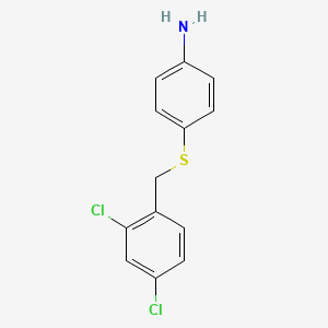 molecular formula C13H11Cl2NS B3038049 4-[(2,4-Dichlorobenzyl)sulfanyl]aniline CAS No. 712297-76-2