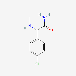 molecular formula C9H11ClN2O B3038058 2-(4-Chlorophenyl)-2-(methylamino)acetamide CAS No. 71972-39-9
