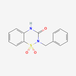 2-benzyl-2H-1,2,4-benzothiadiazin-3(4H)-one 1,1-dioxide