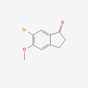 molecular formula C10H9BrO2 B3038066 6-bromo-5-methoxy-2,3-dihydro-1H-inden-1-one CAS No. 723760-76-7