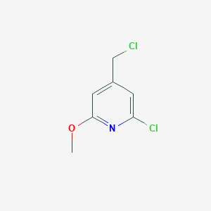 molecular formula C7H7Cl2NO B3038071 2-Chloro-4-(chloromethyl)-6-methoxypyridine CAS No. 727648-72-8