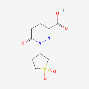 molecular formula C9H12N2O5S B3038081 1-(1,1-Dioxidotetrahydrothien-3-yl)-6-oxo-1,4,5,6-tetrahydropyridazine-3-carboxylic acid CAS No. 732291-88-2