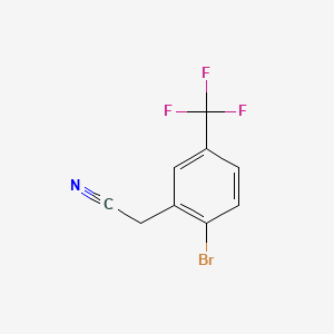 molecular formula C9H5BrF3N B3038082 2-(2-Bromo-5-(trifluoromethyl)phenyl)acetonitrile CAS No. 732306-26-2