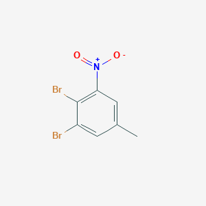 1,2-Dibromo-5-methyl-3-nitrobenzene